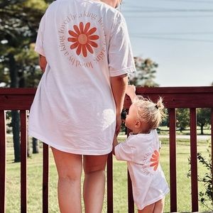Set of 2 Mama & Mini Matching Oversized Christian Tees Size 4T & Women’s XL